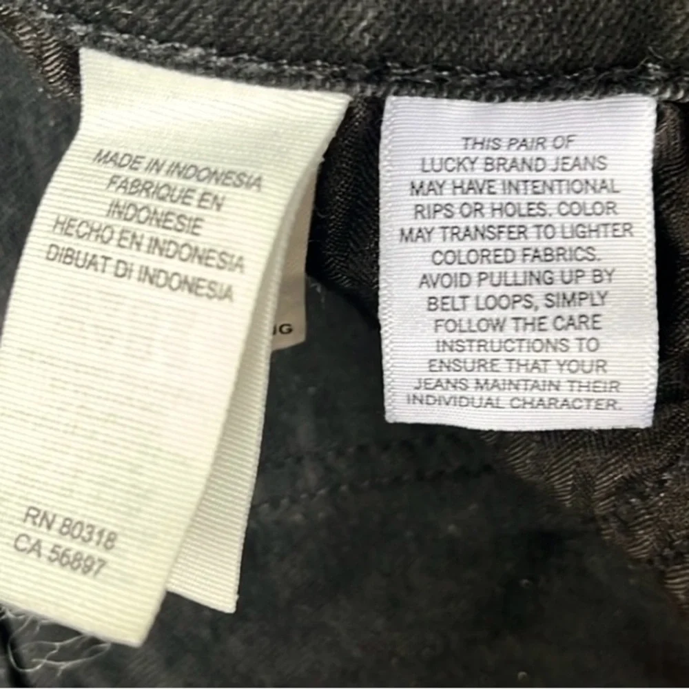 🍀 Lucky Brand 'Brooke' Legging • Dark Black Wash Skinny Stretch Jeans • Sz 6/28 - Picture 11 of 12